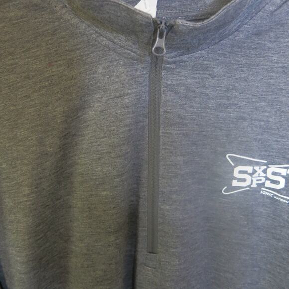 SONIC DRIVE IN National Convention Shirt Size L Long Sleeve 1/4 Zip Gray Casual - Picture 4 of 10
